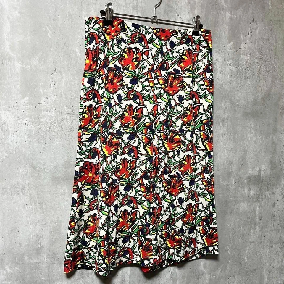 Mujeres M Dries Van Noten Falda Floral Leica Período Lujo 38 Multicolor Diseñador Foto 2 de 4