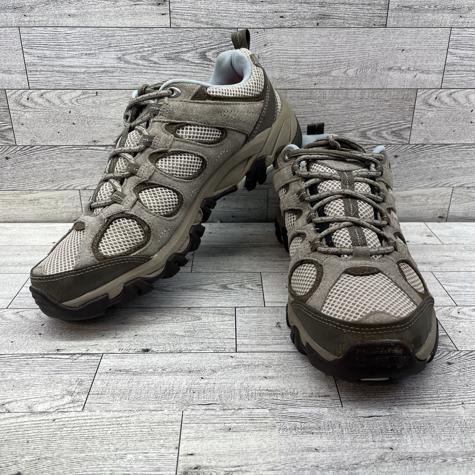 Merrell Hilltop scarpe da trekking trail marrone marrone chiaro impermeabili donna taglia 9