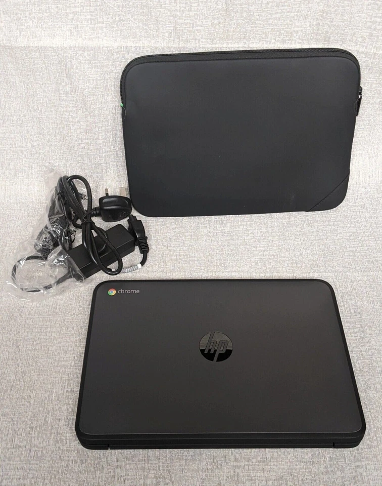 New HP Chromebook Laptop 11 G5 EE 11.6 inches 1366 x 768 Intel Celeron N3 Sleeve - Image 2 of 4