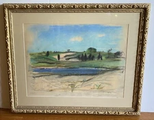 Nicolai Cikovsky Pastel Landscape