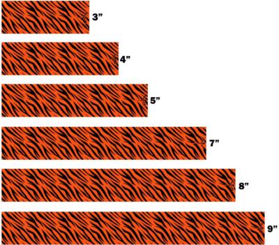 White Water Archery Fluorescent Neon Zebra Print Arrow Wraps 4 Colors Available