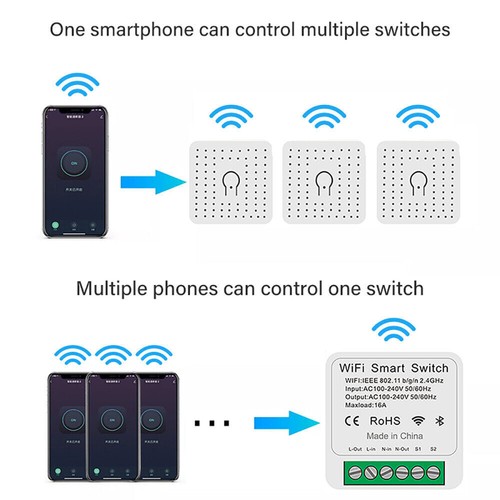 Wifi WLAN Switch Smart Schalter für Tuya Alexa Google Home APP-Steuerung NEU - Bild 6 von 17