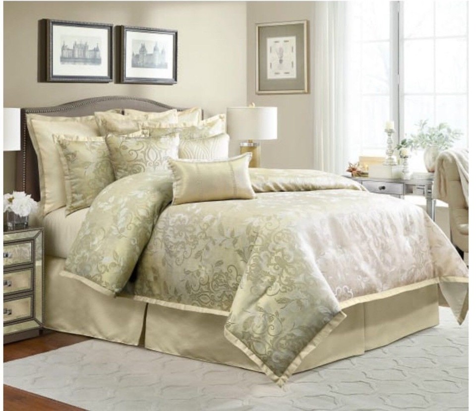 Veratex ANTALYA New 60 Reversible Euro Sham European Pillow Case Gold