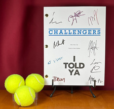 Challengers Script Signed- Autograph Reprints - Zendaya