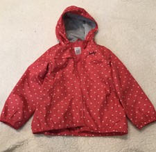 Carter  s Sz S 4/5 Raincoat Girls Pink Hood