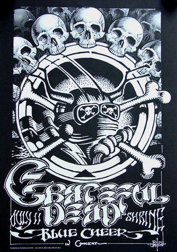 Grateful Dead リックグリフィン ポスター Bonhams : A REPRODUCTION RICK GRIFFIN GRATEFUL DEAD POSTER