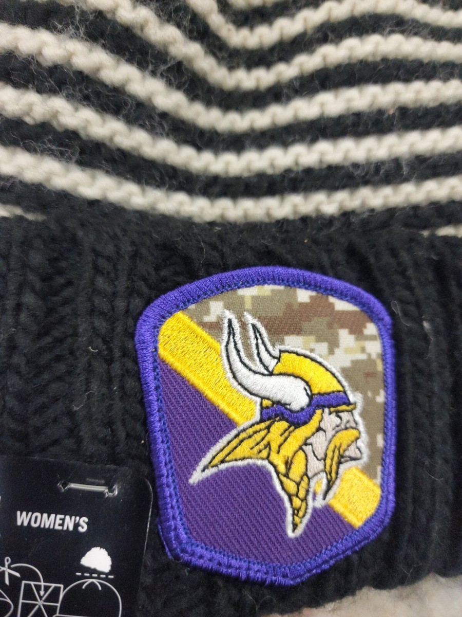 Minnesota‎ Vikings New Era 2023 Official On Field Knit Hat Women’s OSFA Mint MINNESOTA VIKINGS 2023 WOMENS SALUTE TO SERVICE NEW ERA KNIT  main image 3