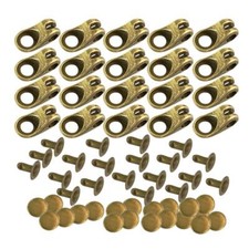 20x Bronze Boot Lace Hooks Lace Fittings Buckles W Rivet for