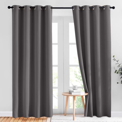 Blackout Curtains for Bedroom 84 in Long-Thermal Drapes Darkening Curtains