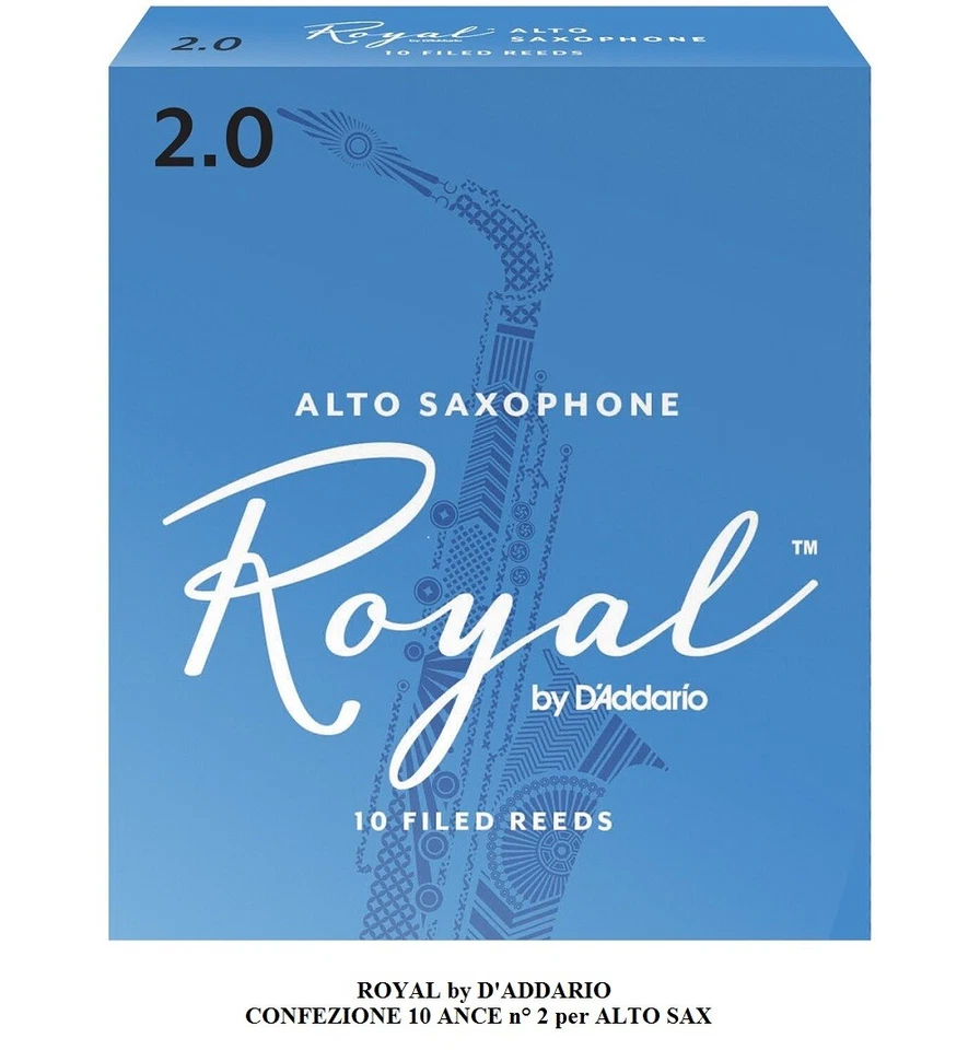 Rico Royal by D'Addario 10 ANCE PER SASSOFONO CONTRALTO n° 2 ANCIA SAX ALTO