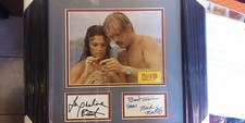 Jacqueline Bisset Nick Nolte - The Deep signed 