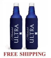 MICHELOB ULTRA 2 SLIM 16oz ALUMINUM BOTTLE COOLER COOZIE KOOZIE HUGGIE NEW BUD