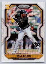 2021 Panini Prizm #247 Will Craig RC White Wave Prizm
