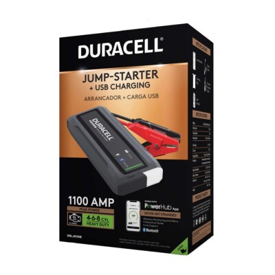 Duracell DRLJS110B JumpStarter 1100 Amps Bluetooth Jump Starter
