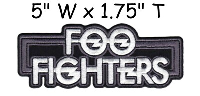 FOO FIGHTERS LOGO - EMBROIDERED PATCH - BRAND NEW - MUSIC BAND 0392