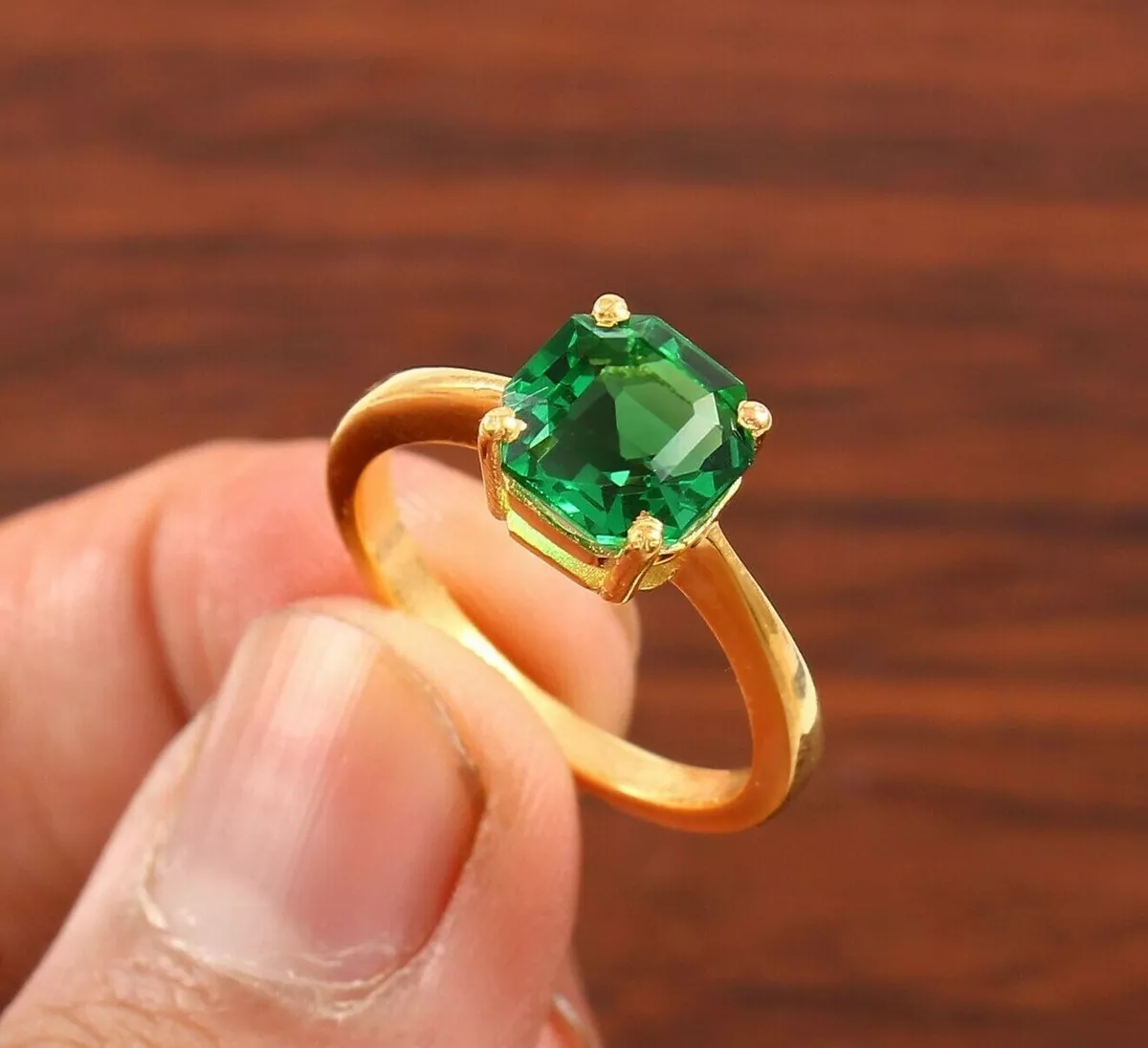 Green cheap statement ring