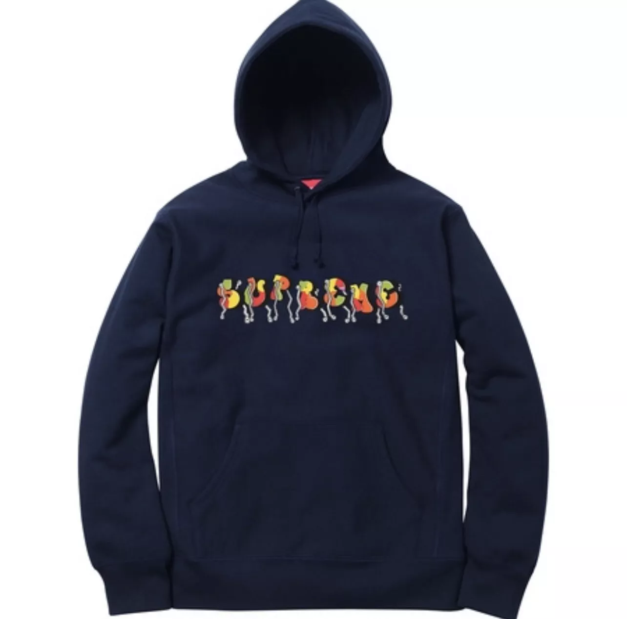SUPREME x LAME VOITURE ENTIÈRE bleu marine NEUF Sweat shirt moyen BOITE LOGO Futura Dondi
