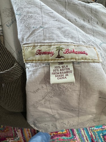 Jeans Tommy Bahama Tucson uomo taglia 38 x 34 misto seta pantaloni nuovi con etichetta vendita al dettaglio 110,00 - Foto 9 di 18