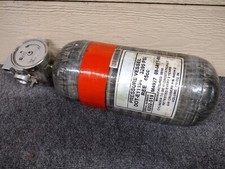 Air Fiber Air Tank 200 Cu in 3295 PSI Cosplay Prop HPA Nail Pressure Silver OS