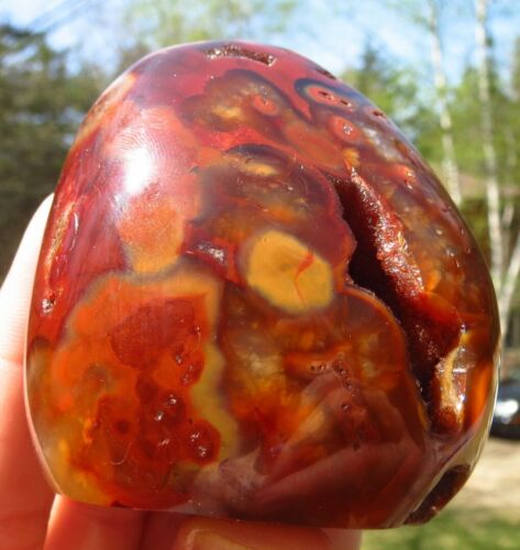 SACRED EARTH FIRE CARNELIAN GORGEOUS POLISHED CREATIVITY CRYSTAL FREEFORM TOWER - Picture 9 of 12
