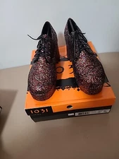 Mens 70s Multi Glitter Platform Shoes By ELLIE