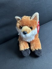 Aurora World Foxie Red Fox Flopsie Plush Animal 8 Inch Stuffed Toy NEW NWT