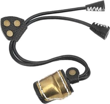 PMZ Archery Cowhide Finger Guard Protector Thumb Ring for Traditional Bow Adjust