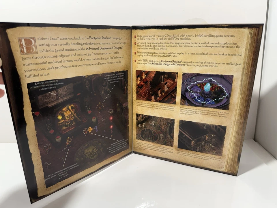 Vintage Baldur's Gate: Forgotten Realms PC Dungeons & Dragons  New - Image 3 of 4