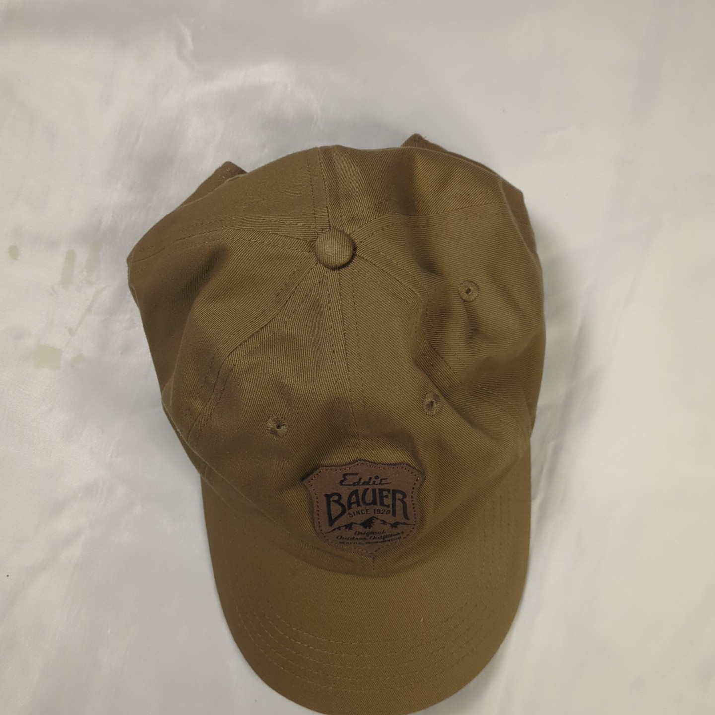 Eddie Bauer Baseball Hat Leather Patch Patch Snap… - image 3
