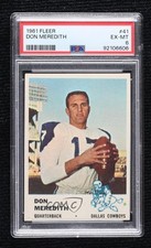 1961 Fleer Don Meredith #41 PSA 6 Rookie RC