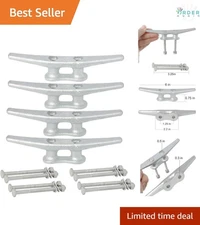 6 Inch Galvanized Cast Iron Dock Cleats with Bolts Marine Tie Up Hardware