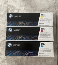 Genuine HP 131A CF213A CF211A CF212A C,M,Y Toner Cartridges Set 3 Pack Sealed