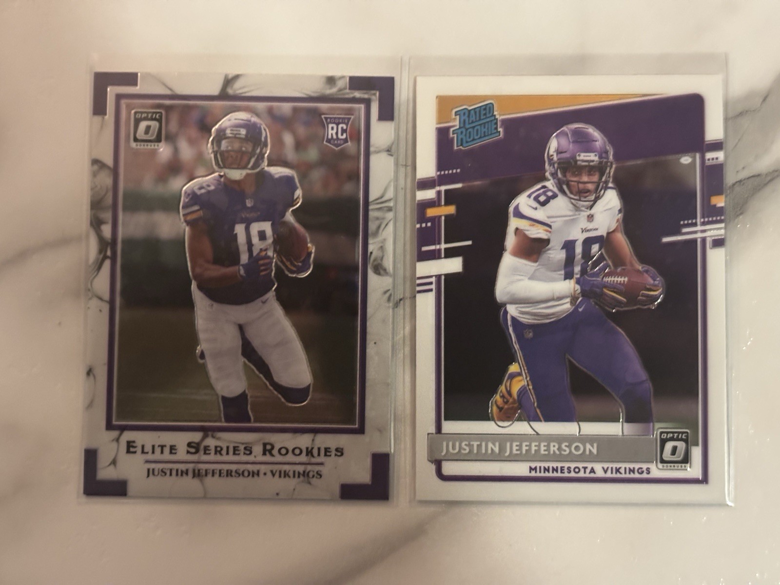 2020 Donruss Optic Justin Jefferson RC & Optic Elite Series RC, Vikings 🏈🏈