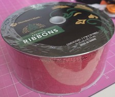 Member's Mark Premium Wired Ribbon 50 Yards, 2.5in Width Red