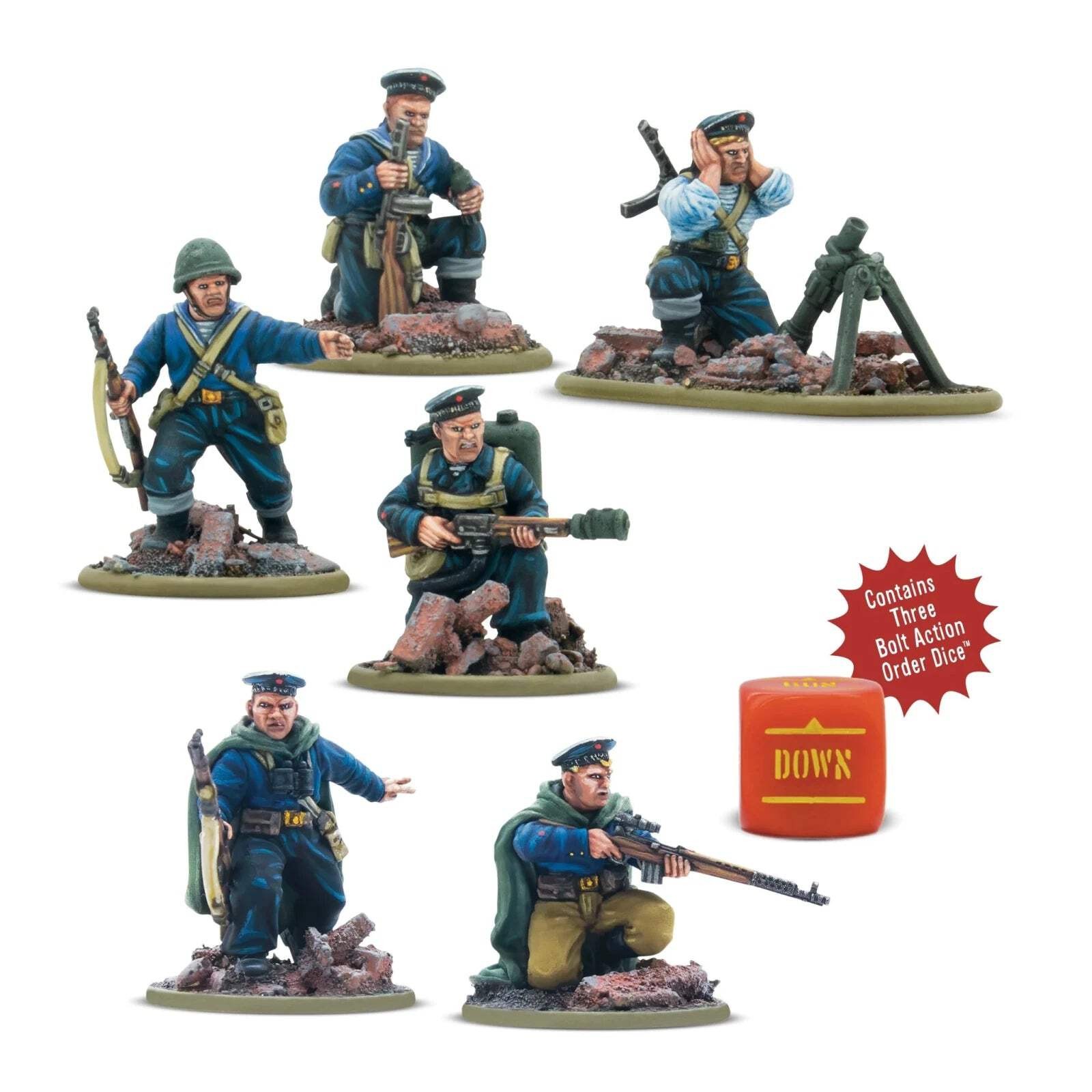 Soviet Naval Brigade Weapon Teams 28mm - Bild 2