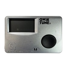 Qwik Tune Automatic Guitar Bass Tuner Silver Tested Working