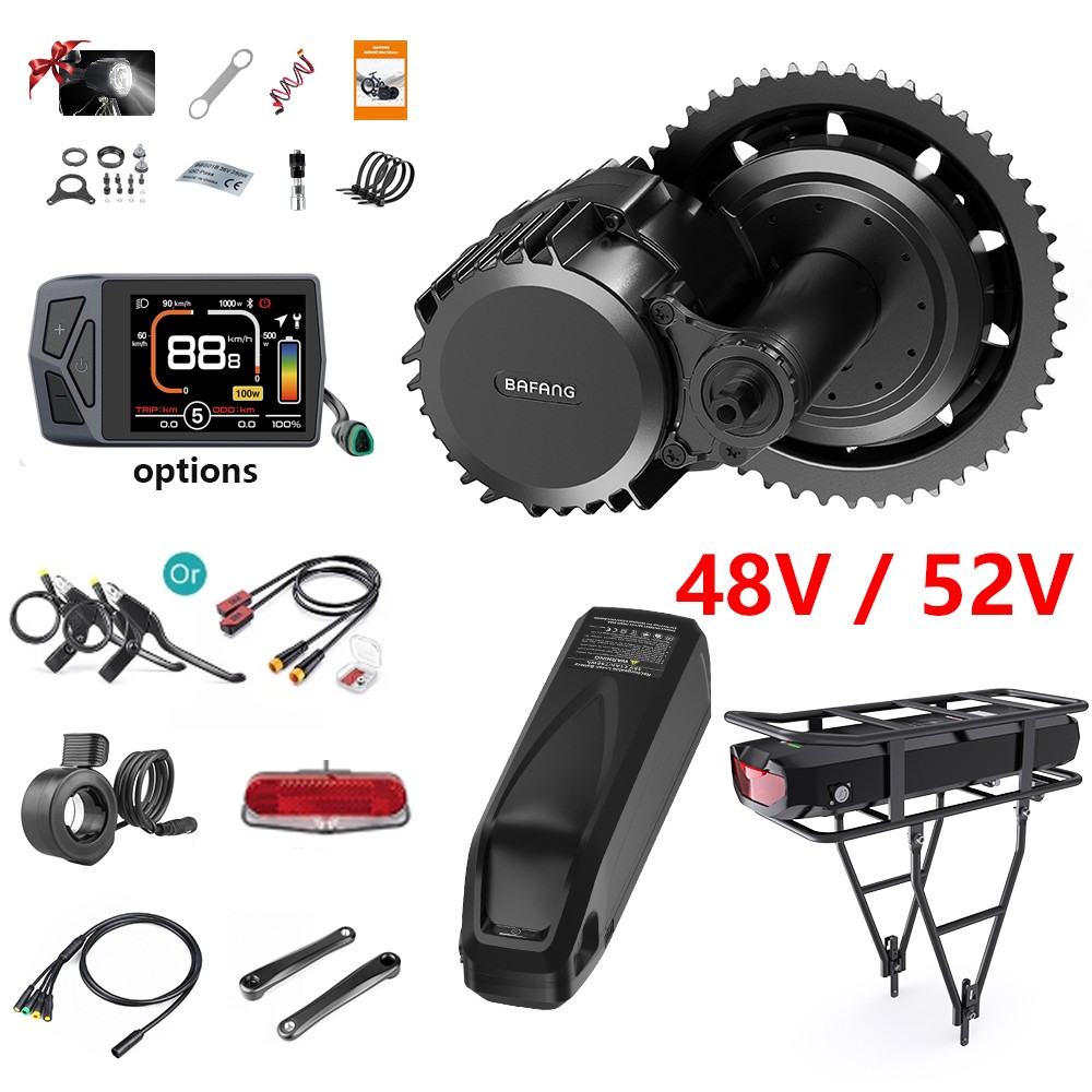52V 48V 1000W BAFANG Mid Drive Motor Kit BBSHD Ebike Conversion