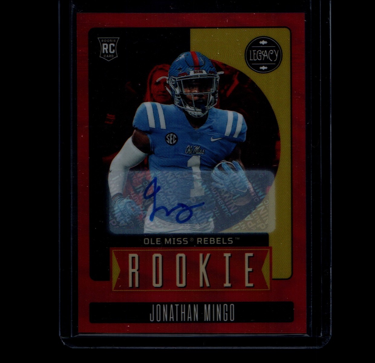 2023 Panini Legacy - Jonathan Mingo #192 Orange /149 (AU, RC)