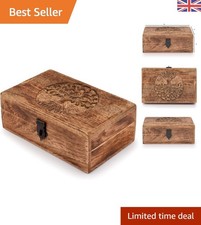 Image of Elegant Tree of Life Engraved Jewelry Organizer | Unique Keepsake Box Gift