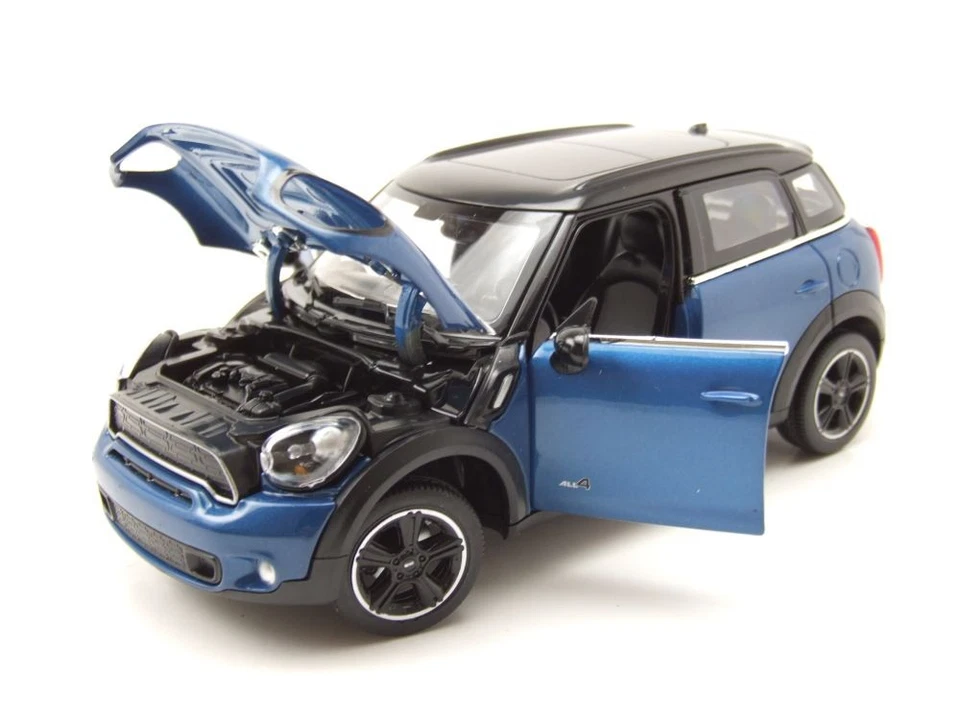 Mini Cooper S Countryman R60 Blu Modellino 1:24 Rastar - Immagine 4 di 4