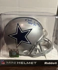 Dallas Cowboys Bob Lilly Signed Mini Helmet HOF Inscription with TRISTAR  Auth