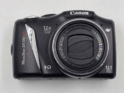 Canon SX130 IS 12.1 MP Digitalkamera Schwarz - Funktioniert