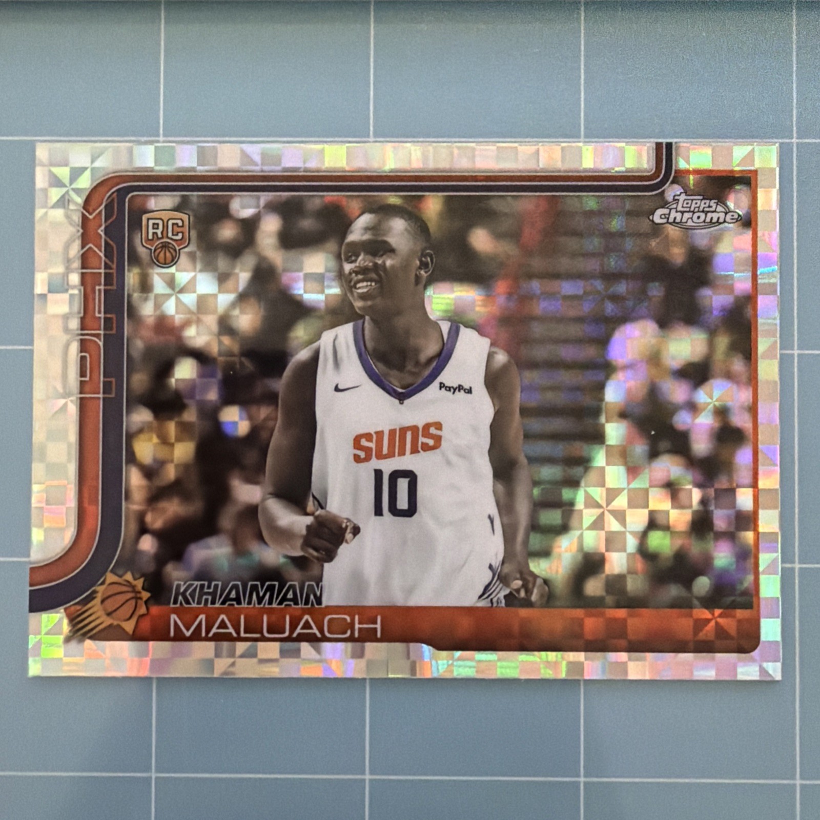 2025-26 Topps Chrome Khaman Maluach Prism Refractor RC Phoenix Suns #260