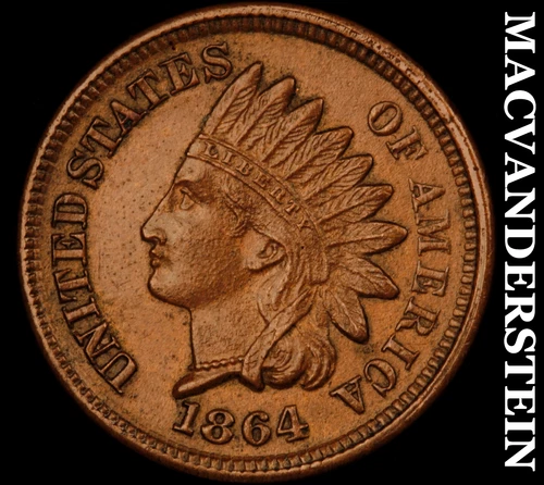1864 Indian Head Cent- Bronze- Choice Gem Brilliant Uncirculated++ Luster #J1165