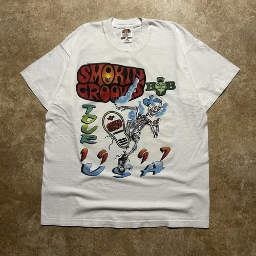 RARE Vintage Smokin Grooves Rap Concert T Shirt XL Cypr 1990s vintage concert t-shirt, vintage, size XL, single stitch, B+ condition
