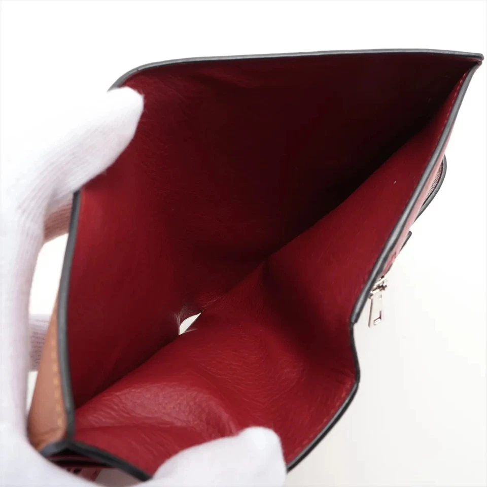 Бумажник Loewe с анаграммой средний вертикальный кожаный компактный коричневый - Изображение 4 из 4