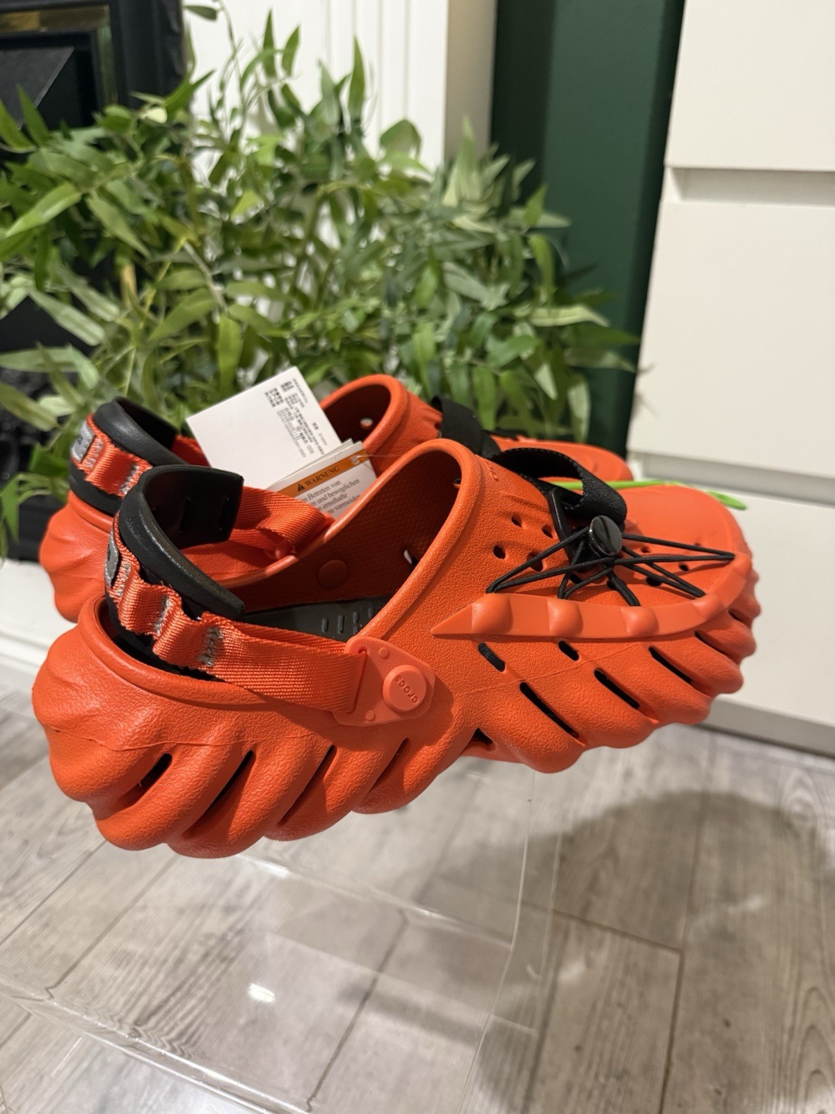 Crocs Echo Lockdown Clog- Mules Orange Womans UK 7 EU 39-40 RRP£80 image 2