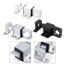 Spring Bounce Lock Utomatic Latch White 47.5 22mm Aluminum Alloy Black