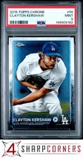 2015 TOPPS CHROME #55 CLAYTON KERSHAW DODGERS PSA 9