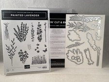 PAINTED LAVENDER Stamp Set  Dies Stampin Up Flowers Foliage Purple 2508